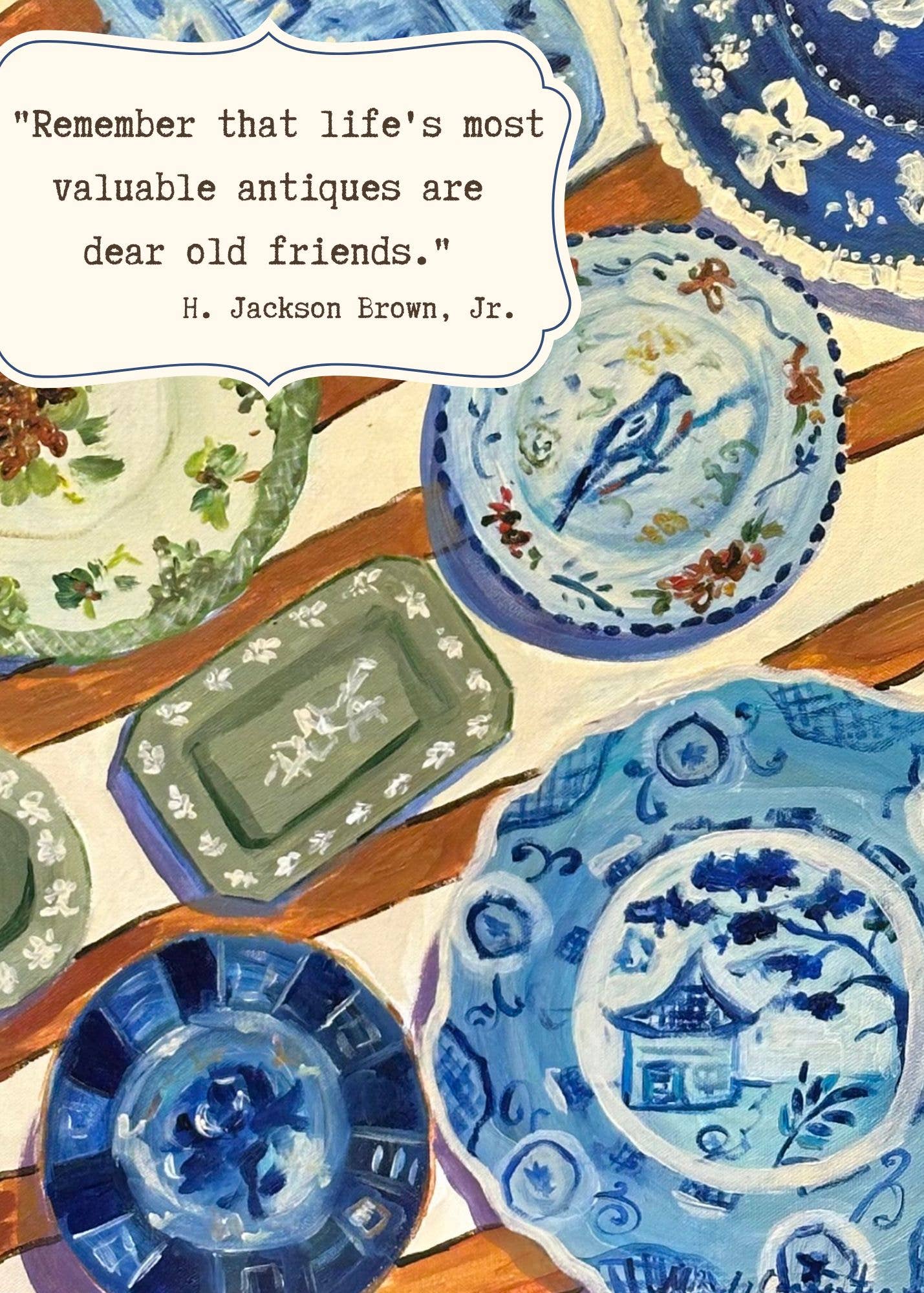 Ode to Spode Greeting Card