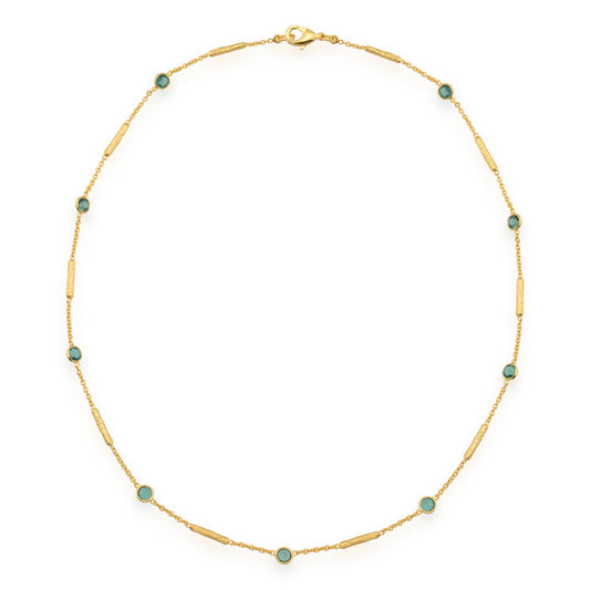 Green tourmaline necklace