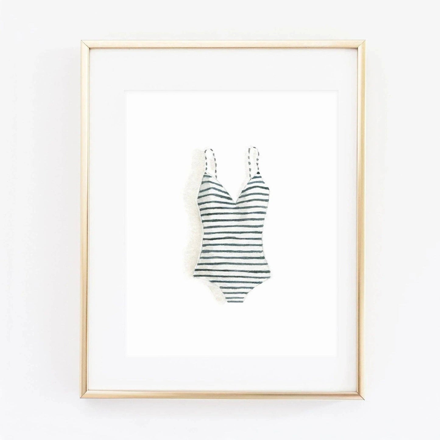 Swimsuit watercolor wall art print