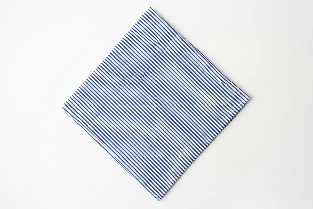 Napkins Uneven Stripe Blue