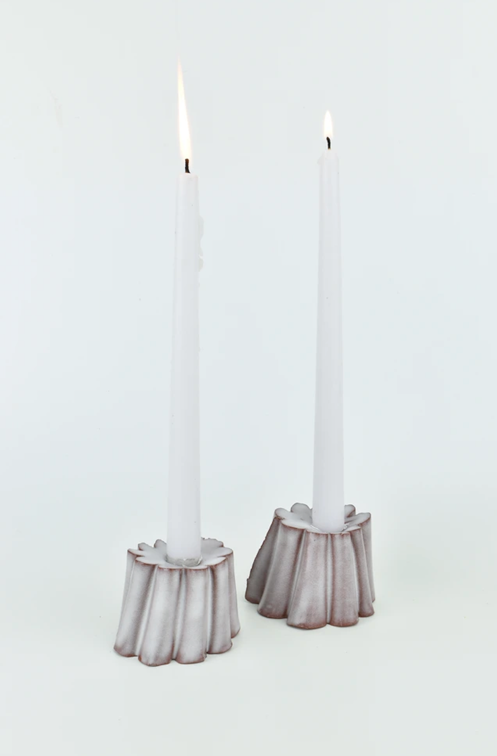 Brian R Jones Scalloped Candle holders