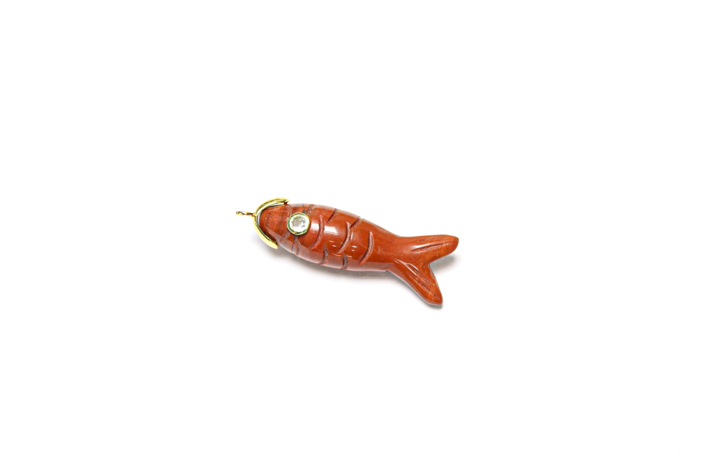 Stone fish pendant