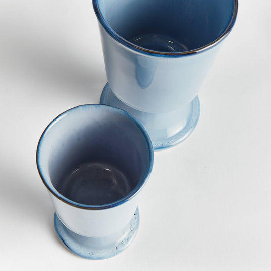 Kelcy Footed Cachepots, Blue