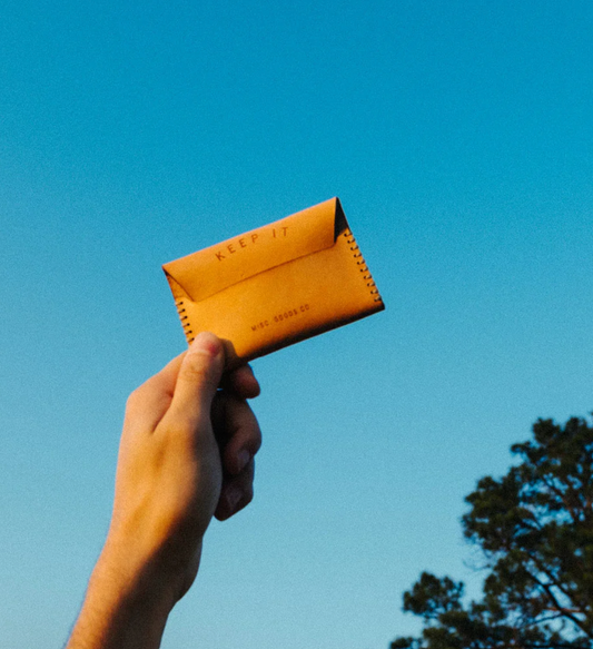 Slim Fold Leather Wallet