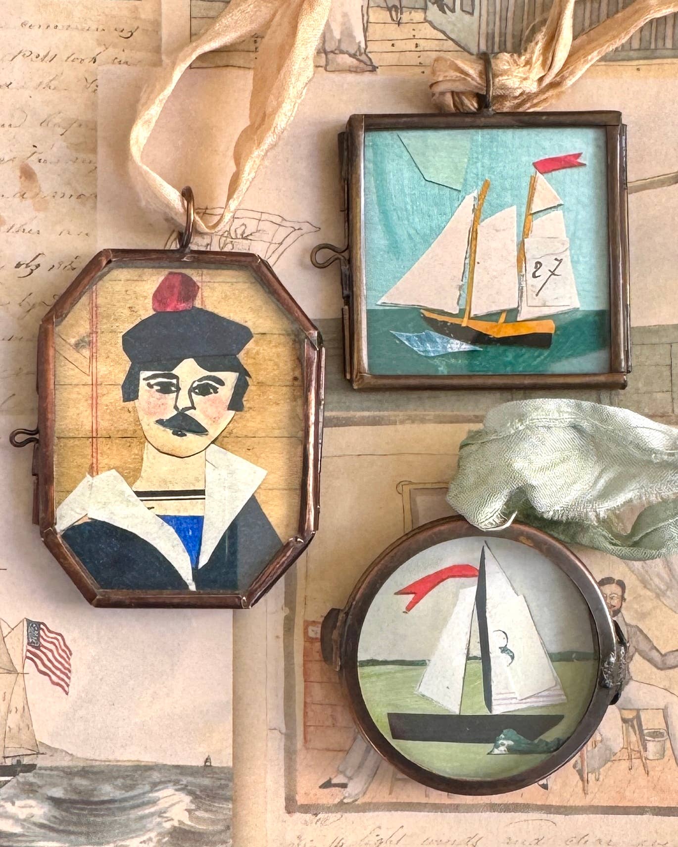 Sailboat Locket Ornament