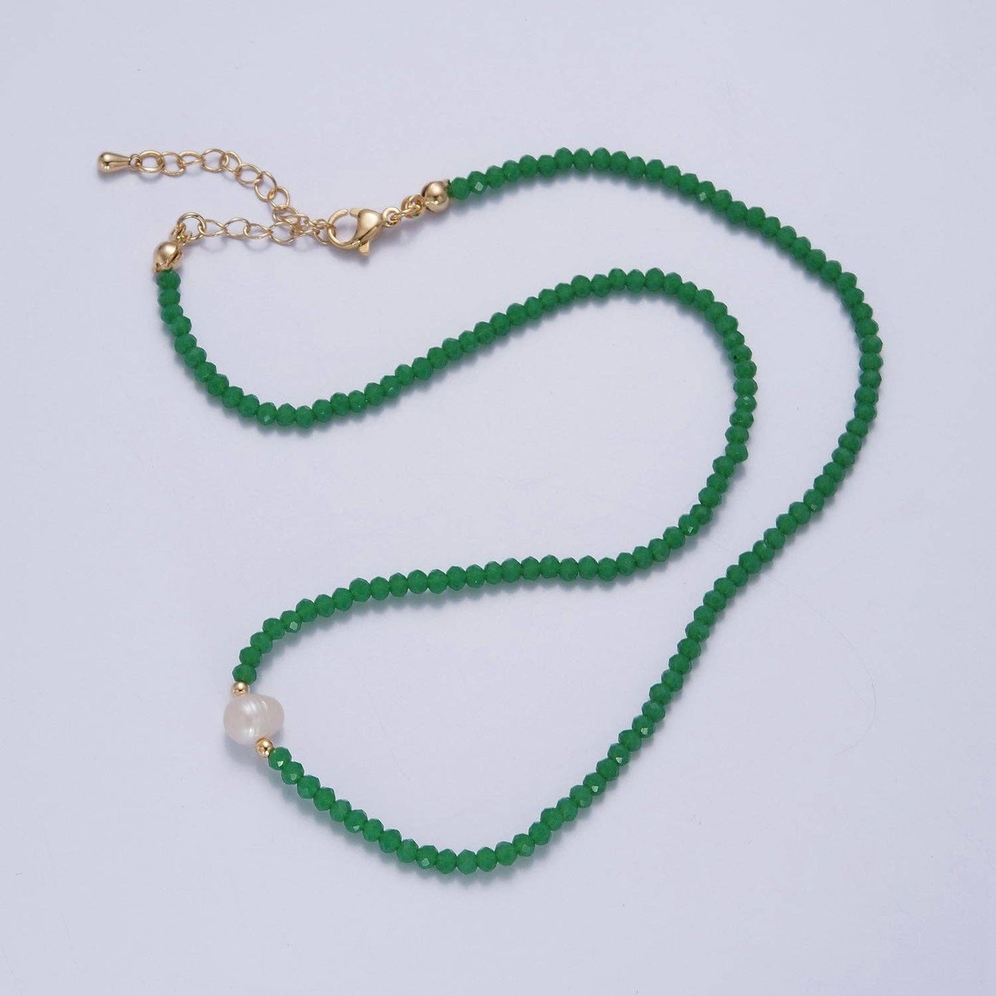 Dainty Glass Beaded Necklace