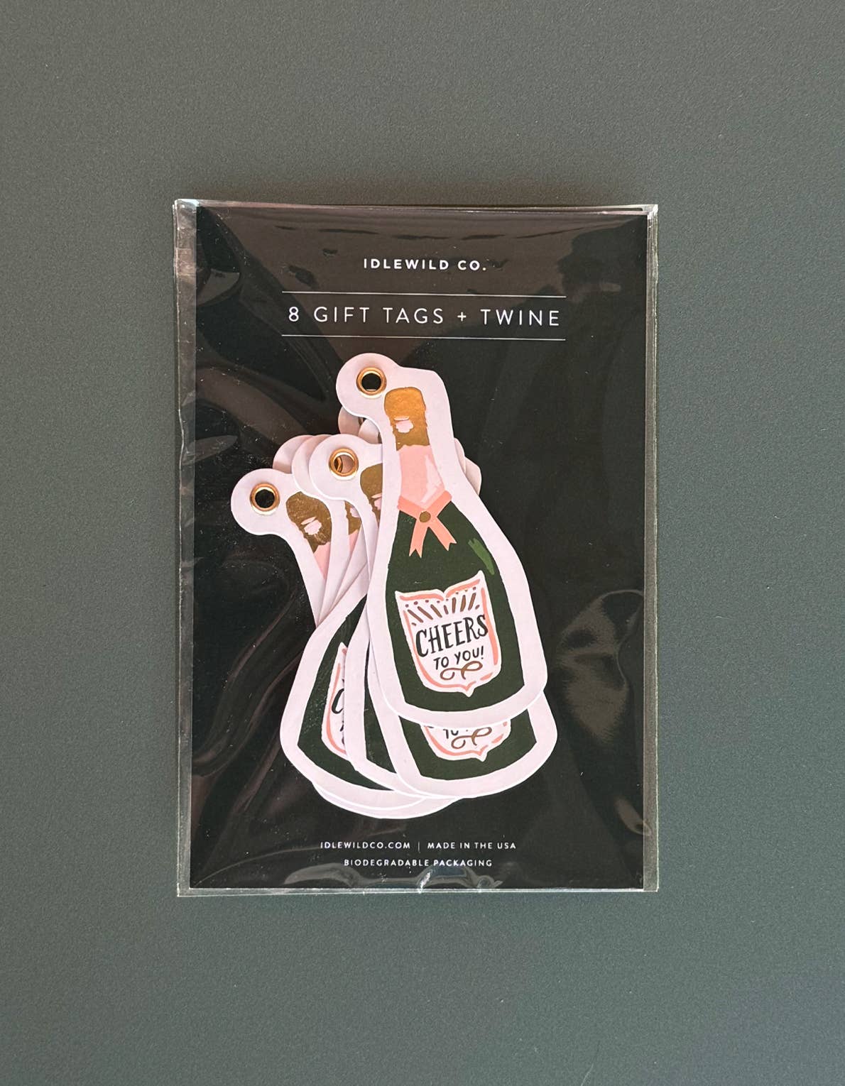 Champagne Bottle Gift Tags