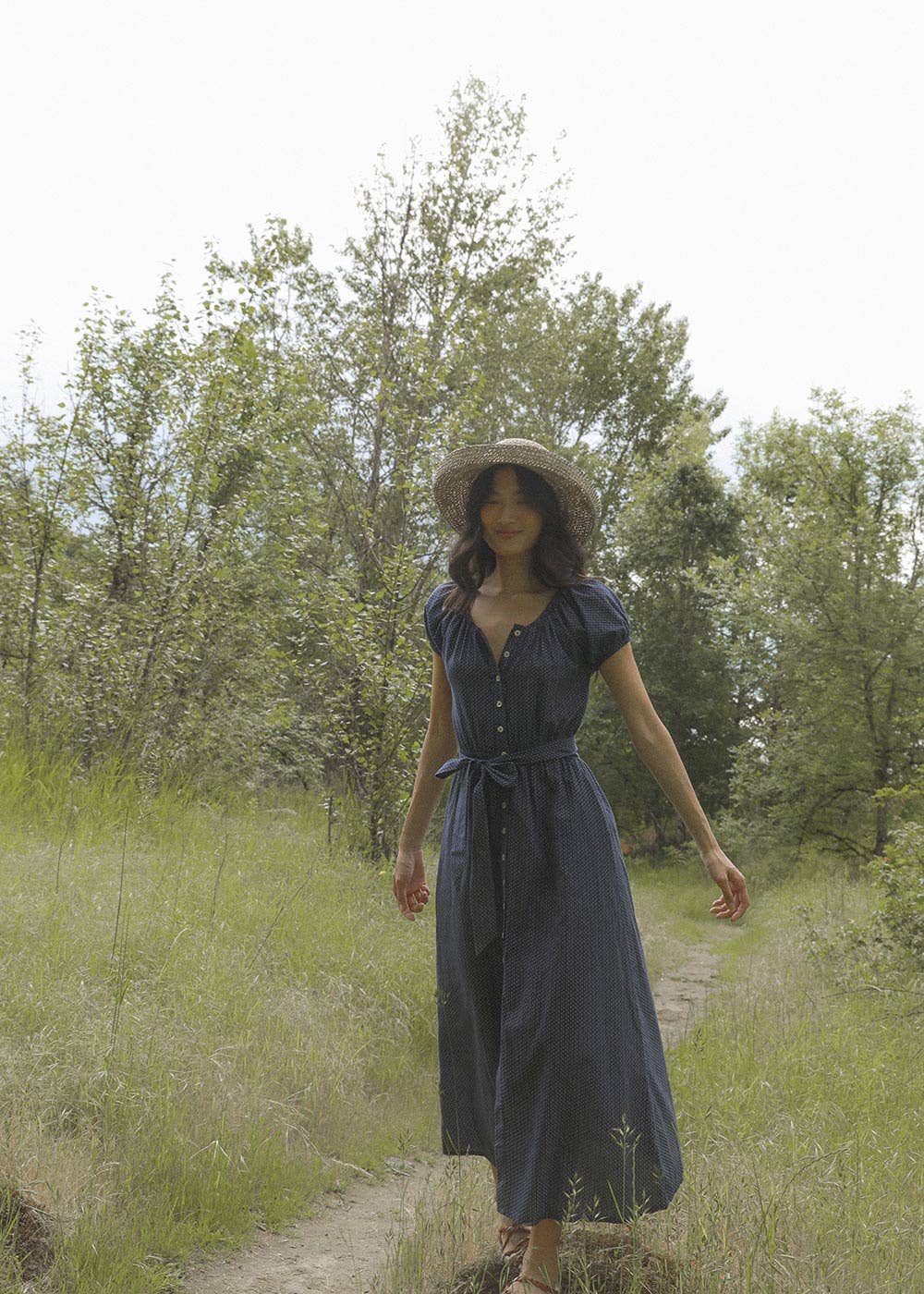 Navy Calais Dress