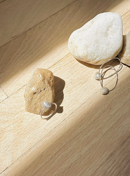 Silver Clam hoops