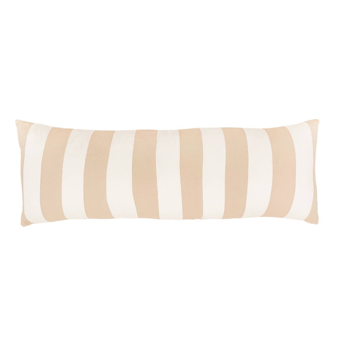 Sand Striped Lumbar Pillow Cover