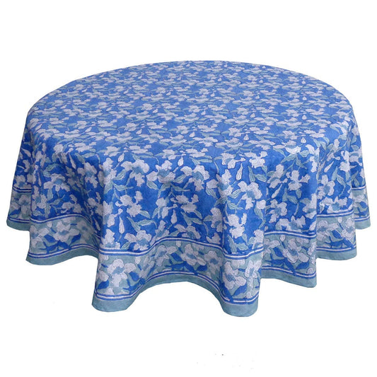 Orchid Blue Round Tablecloth