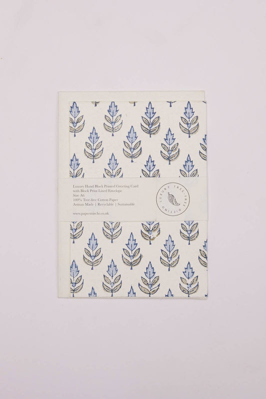 Mirchi Block Printed Greeting Card