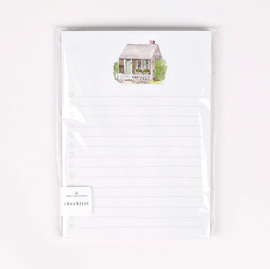 Cottage Checklist notepad