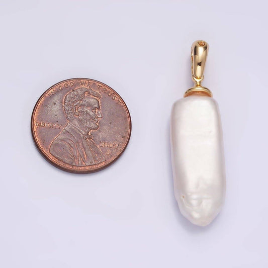Biwa Baroque Freshwater Pearl Pendant