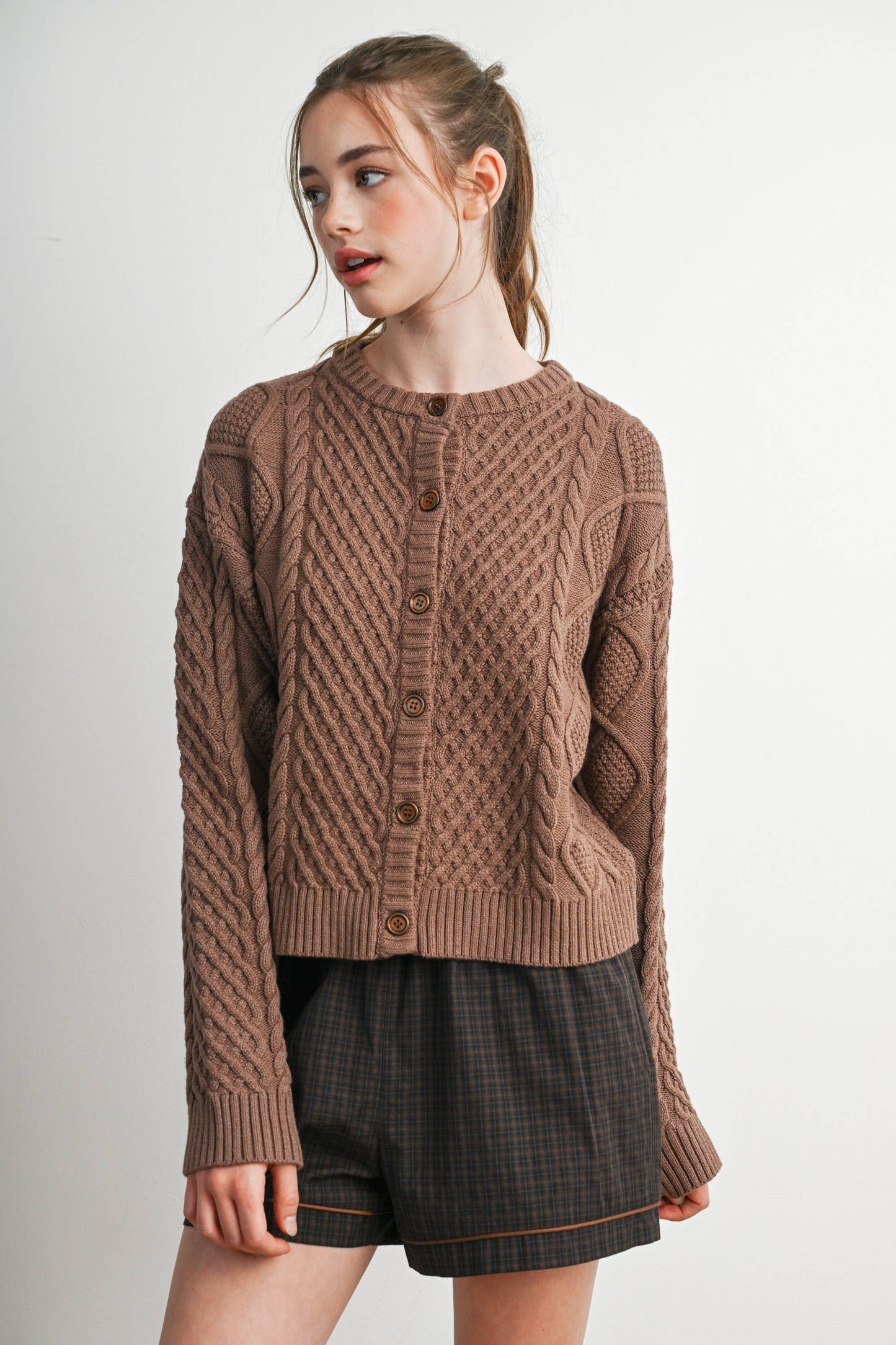 Jules Cable Knit Cardigan