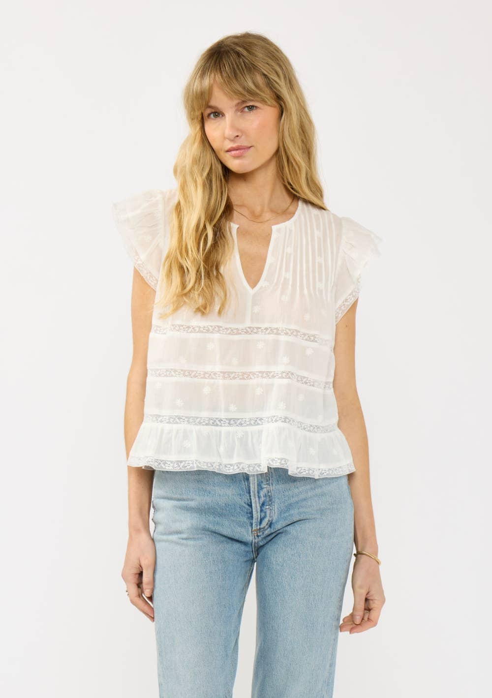 Josie Ruffle Sleeve Top