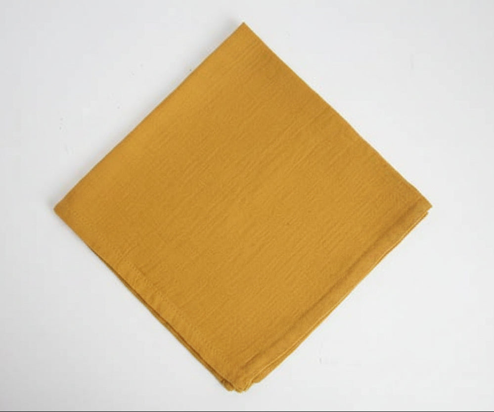 Woven Homespun Mustard Napkins