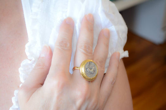 Roman coin ring
