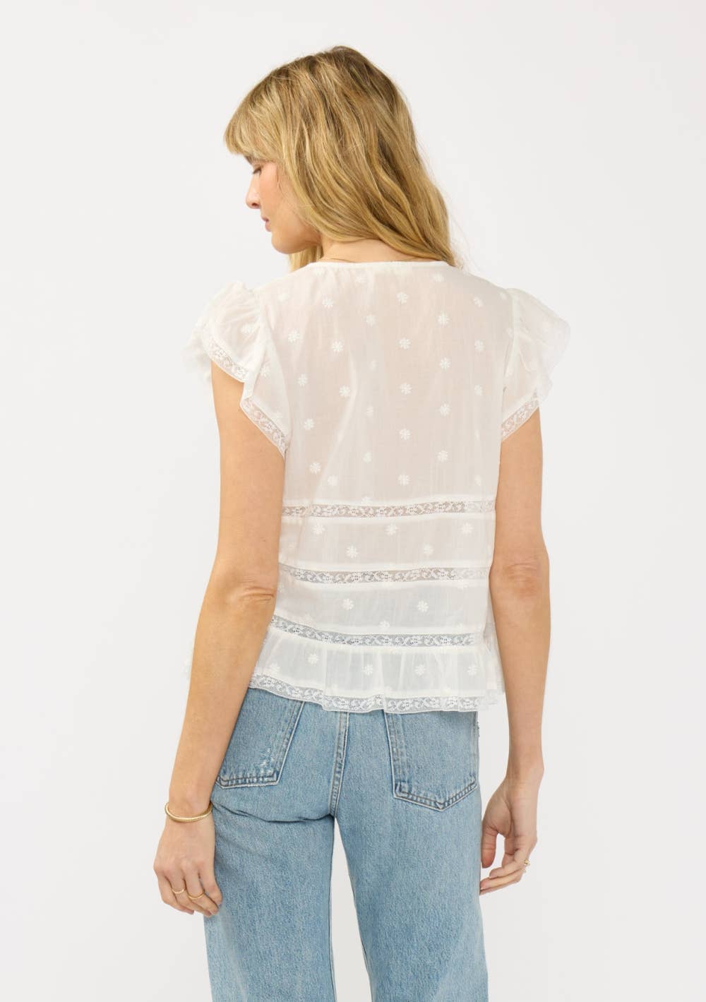 Josie Ruffle Sleeve Top