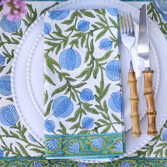 Napkin Pomegranate Blue, Set of 2