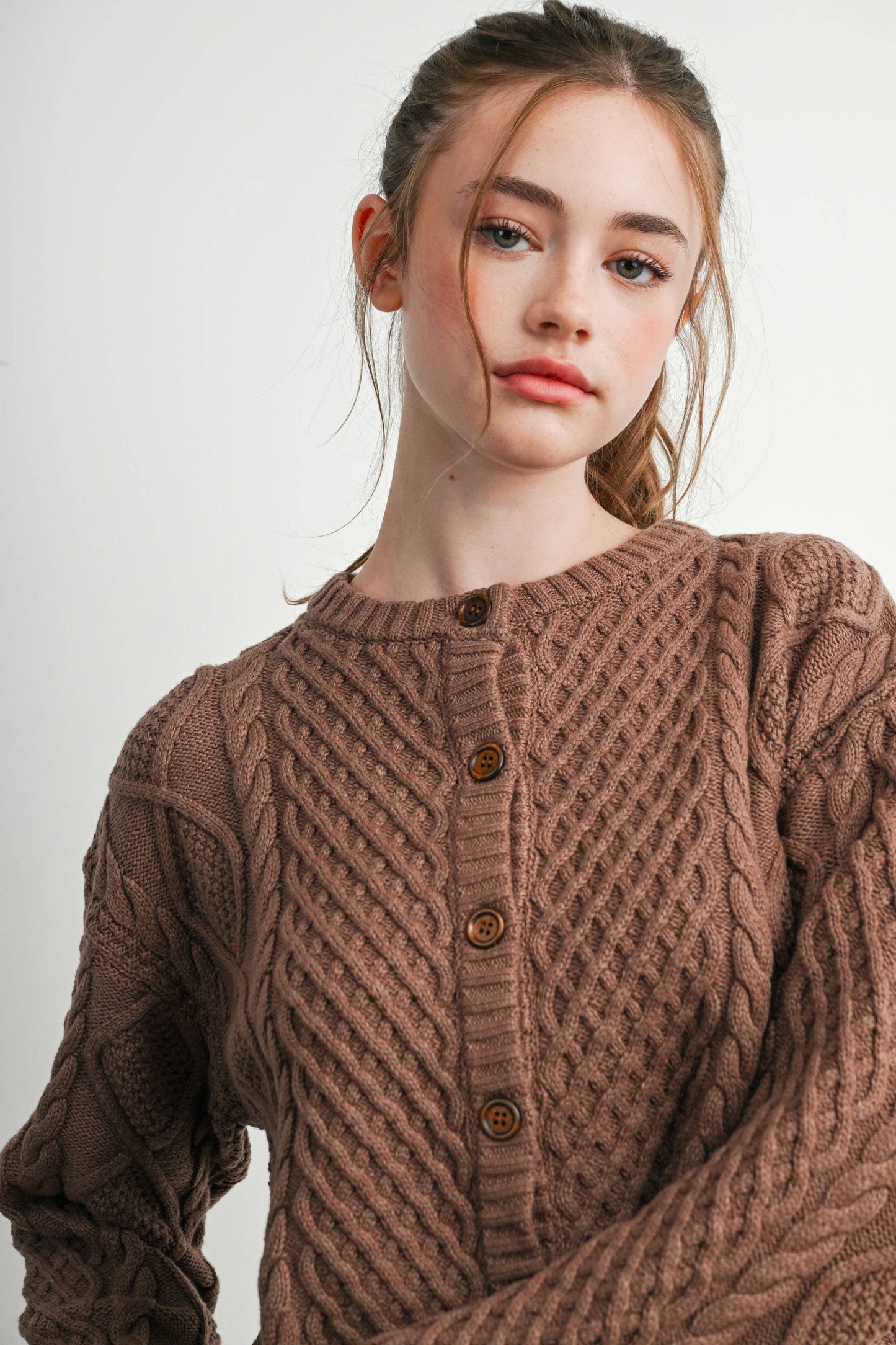 Jules Cable Knit Cardigan