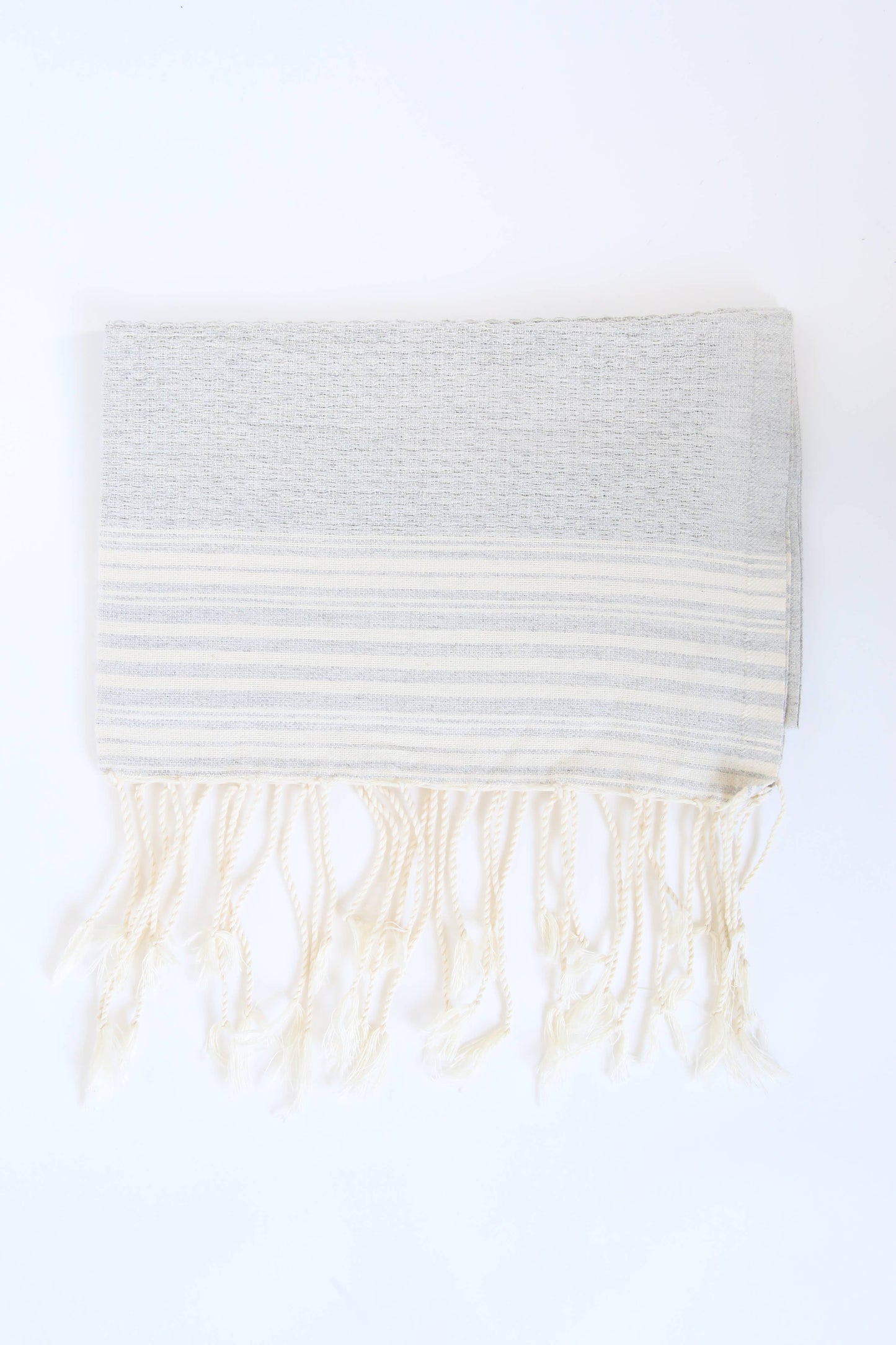 Grey Honeycomb Hand Towel
