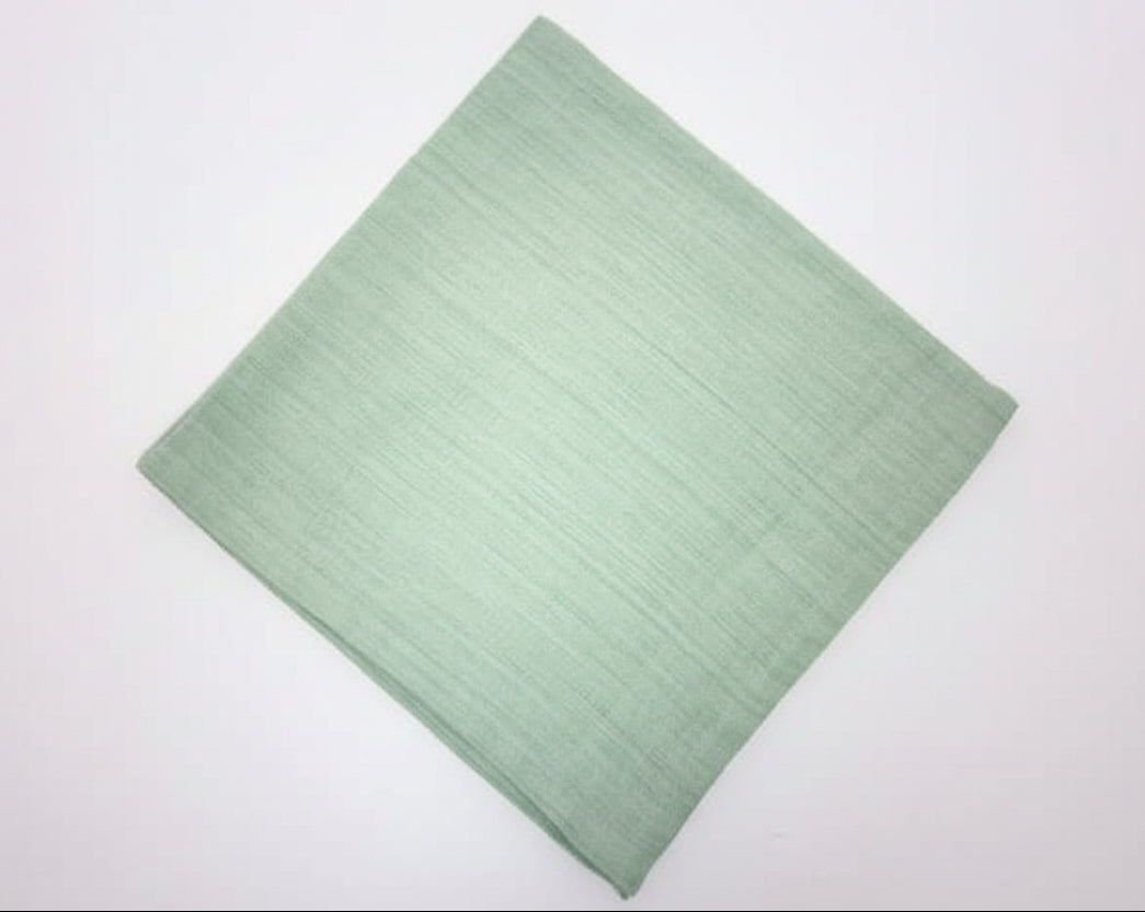 Woven Homespun Solid Celery Napkins