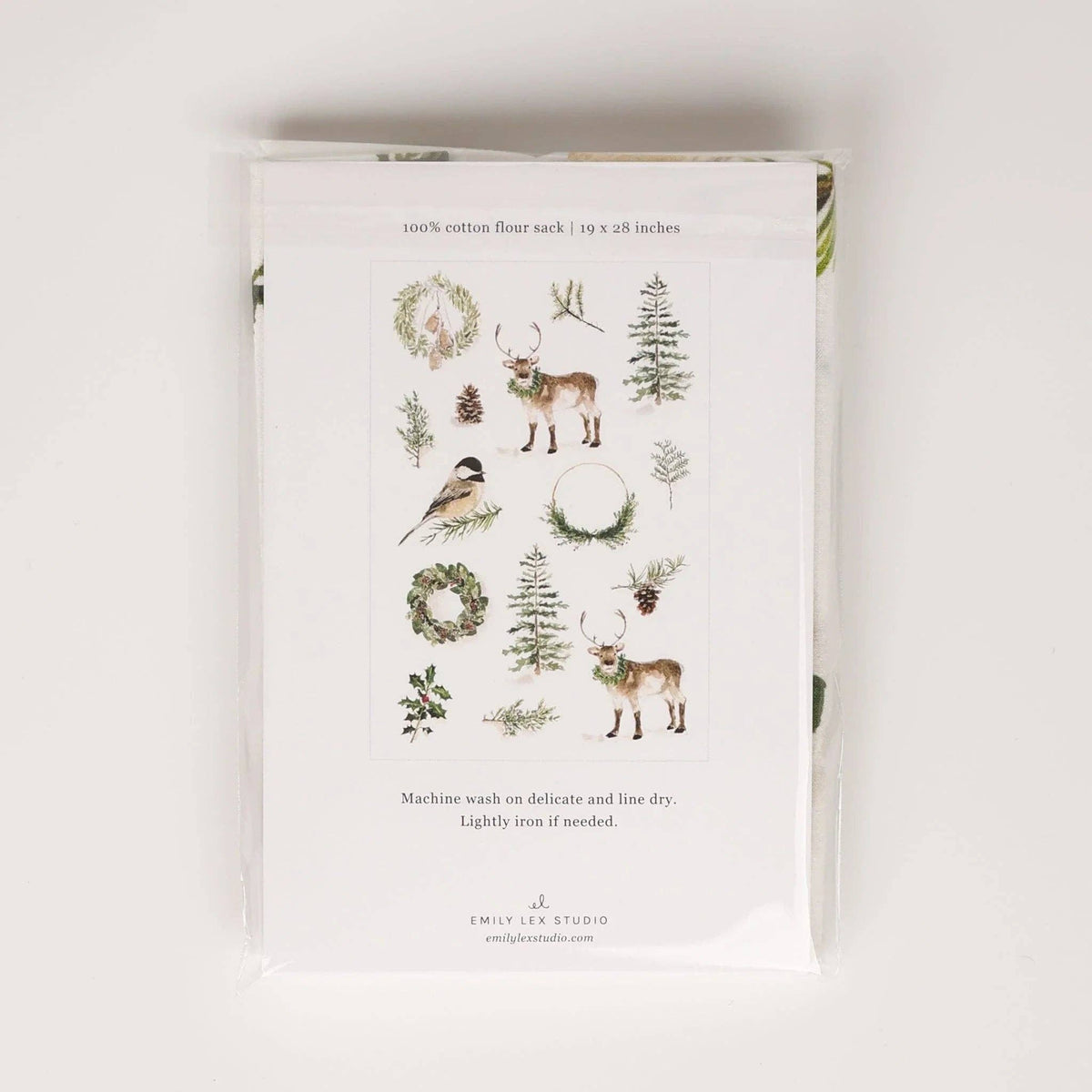 Evergreen tea towel