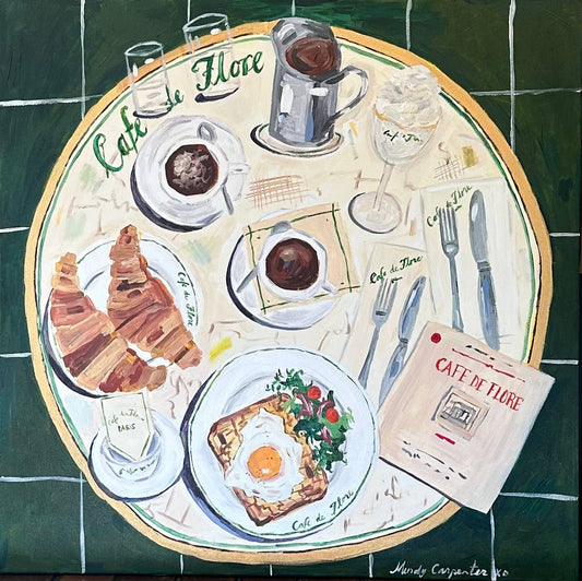 Le Café Greeting Card