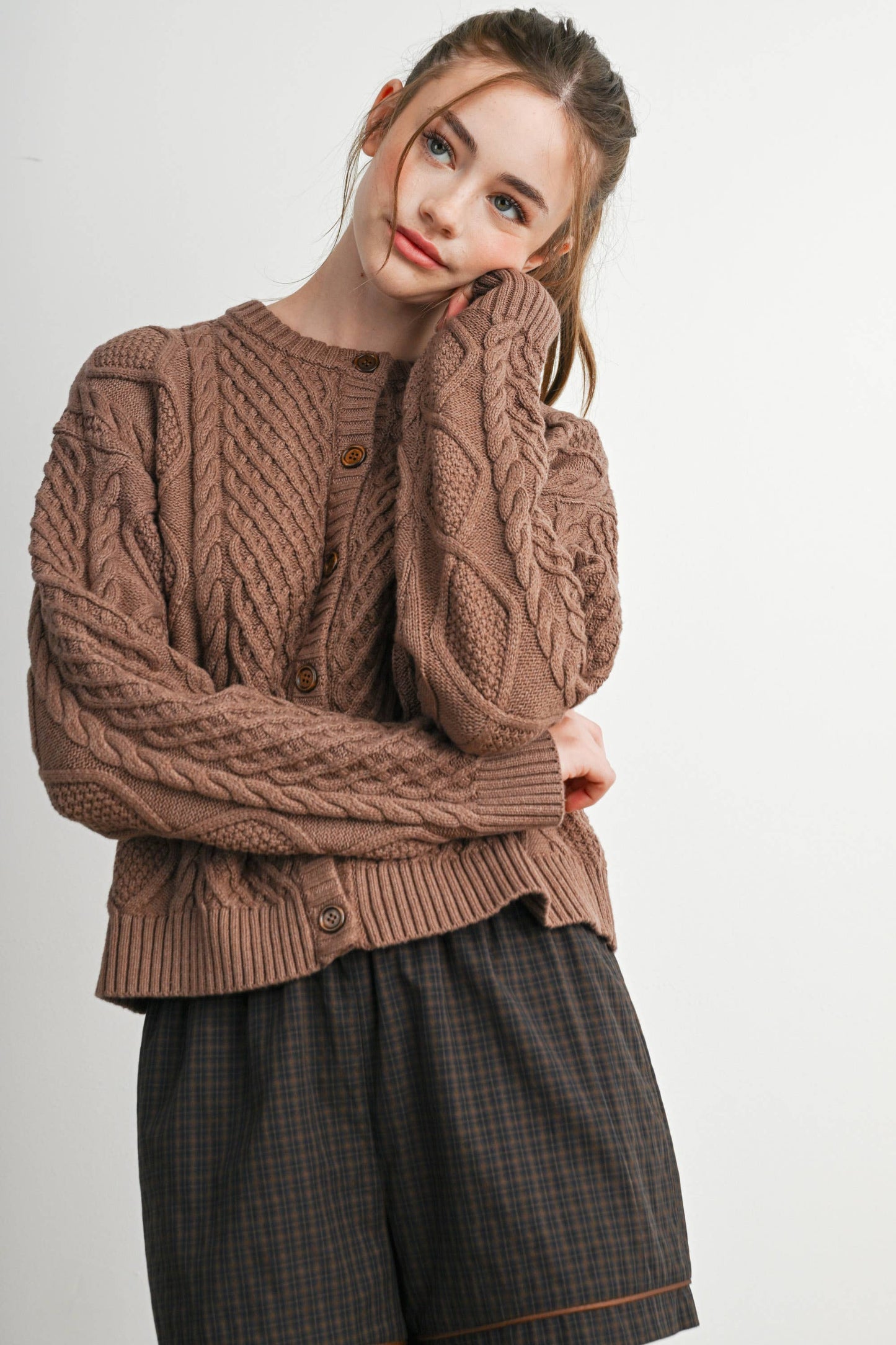 Jules Cable Knit Cardigan