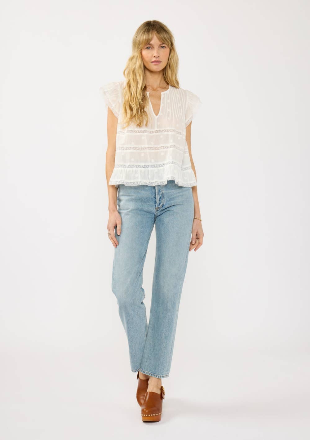 Josie Ruffle Sleeve Top