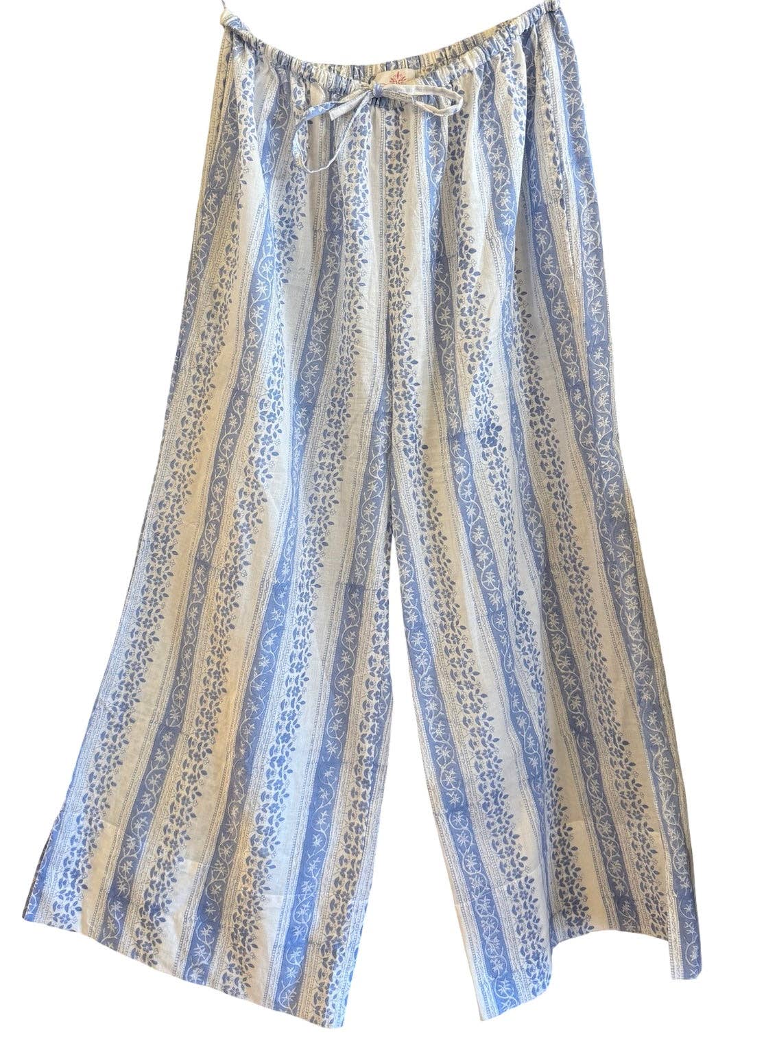 Floral stripe lounge pant