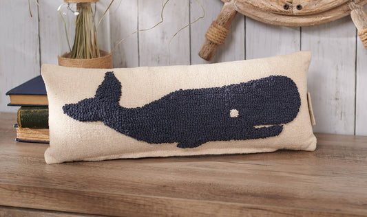 Hooked Whale Pillow