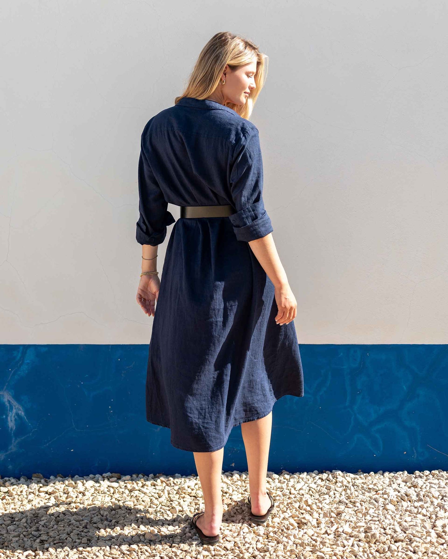 Hermosa Linen Shirt Dress