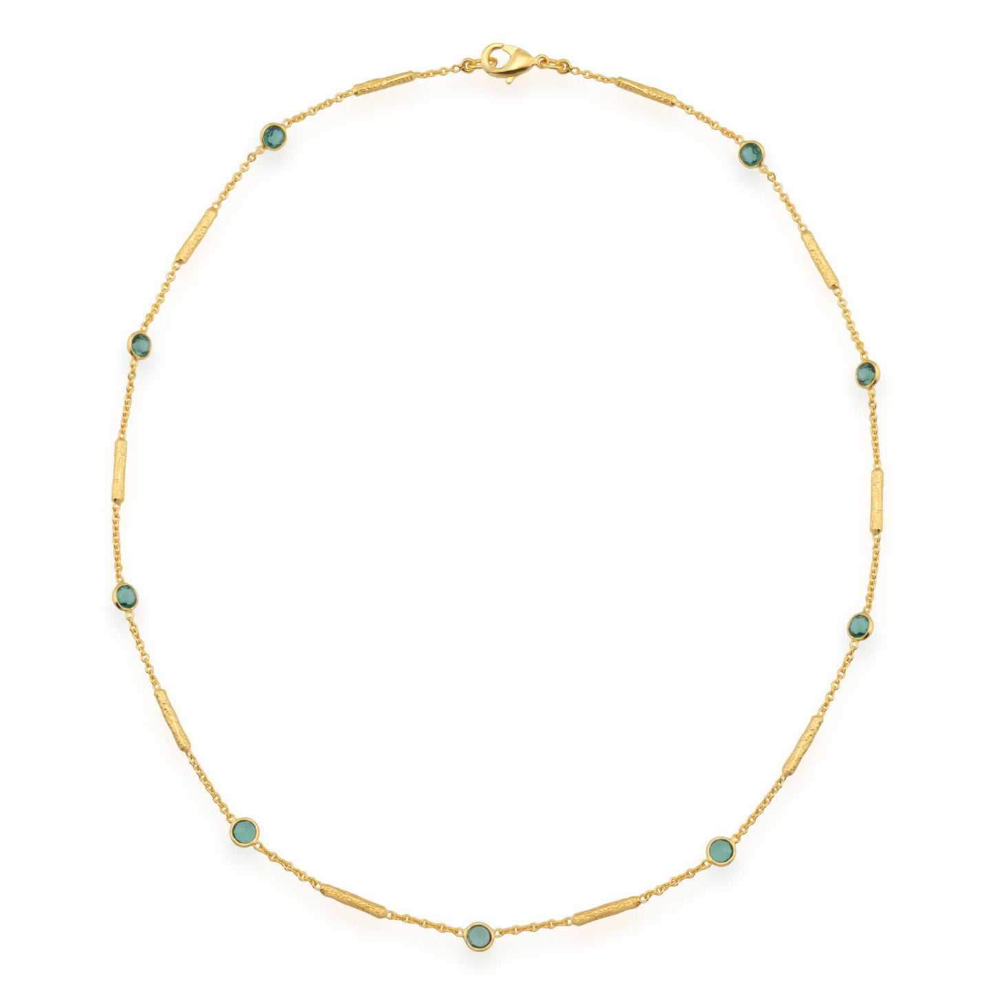 Green tourmaline necklace