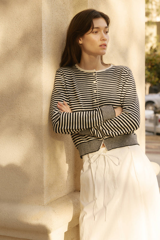 The Montana Stripe Cardigan