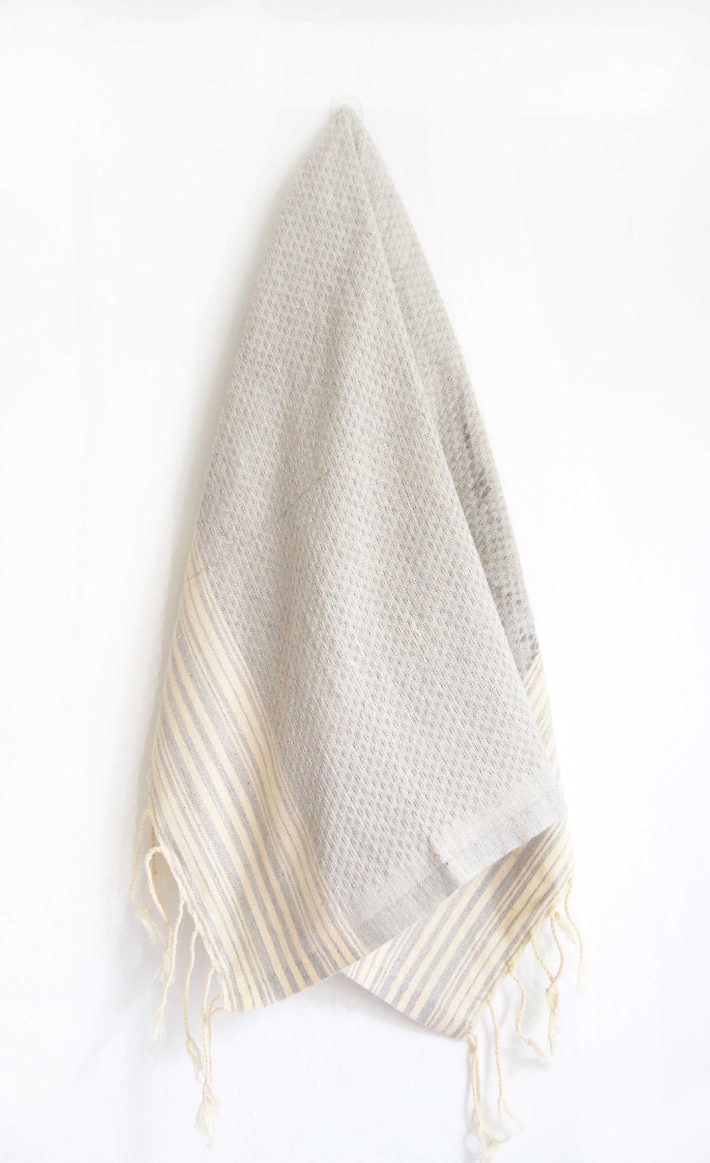 Grey Honeycomb Hand Towel