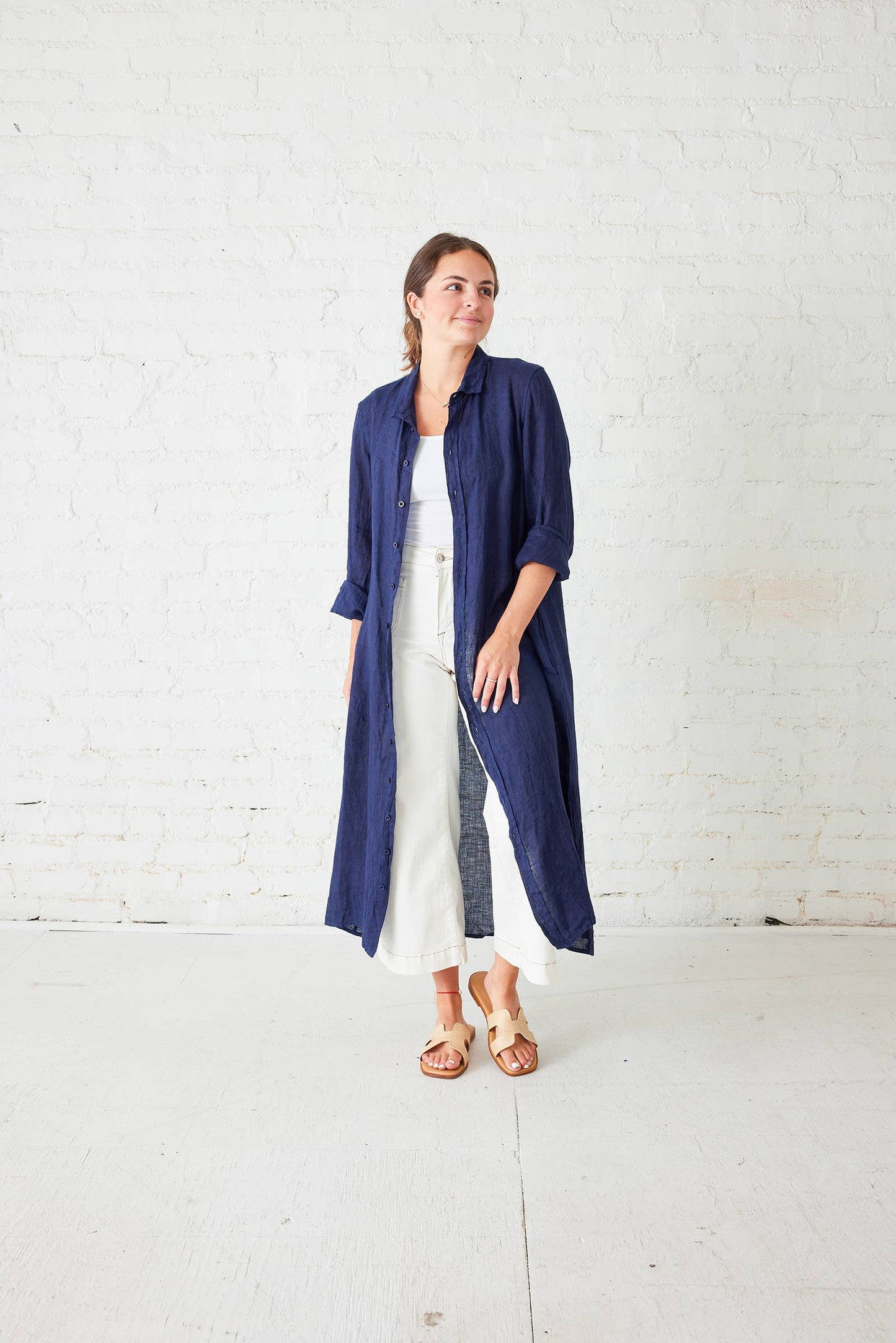 Hermosa Linen Shirt Dress
