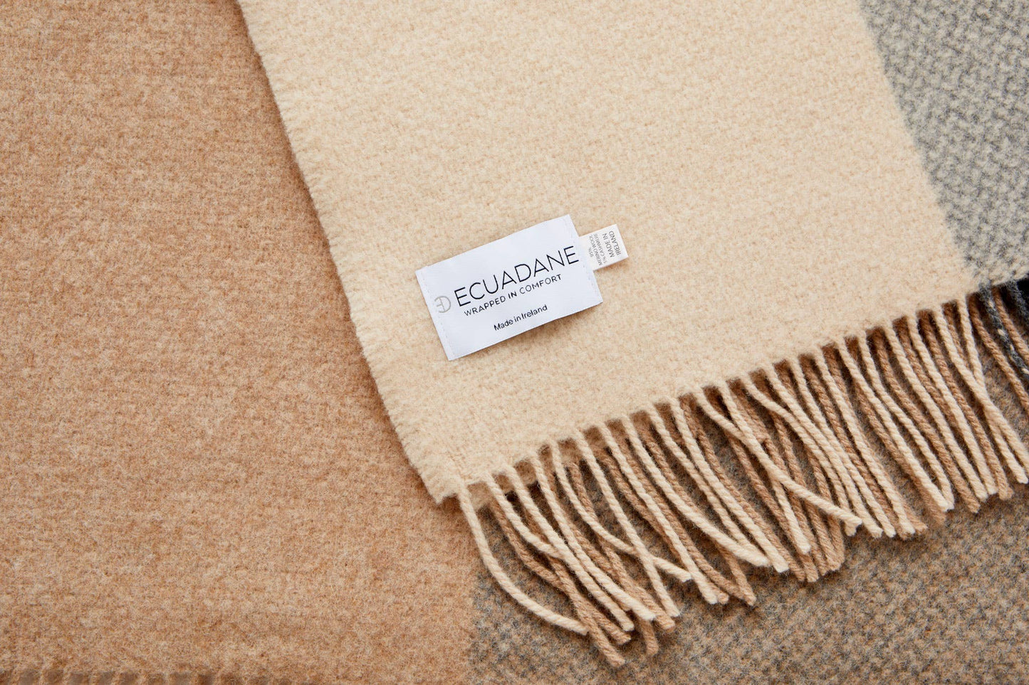 Cashmere & Wool Handwoven Throw Blanket