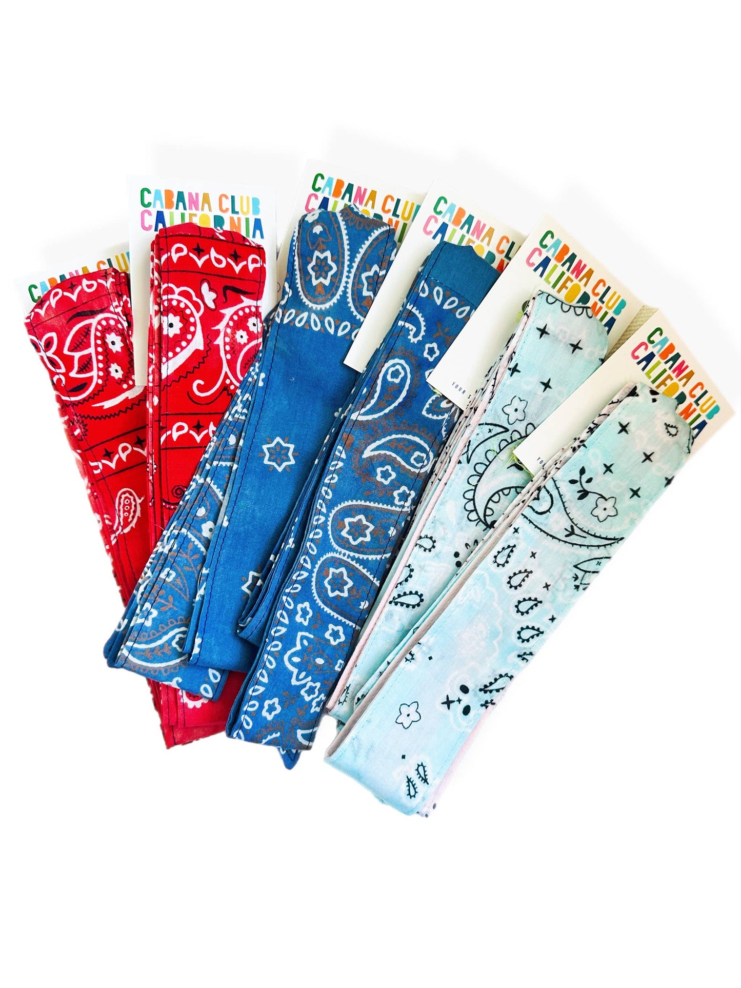 Bandana Tie Belt: Blue