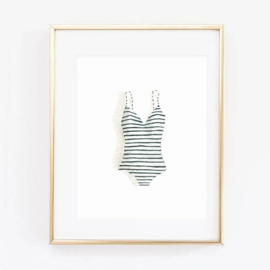 Swimsuit watercolor wall art print