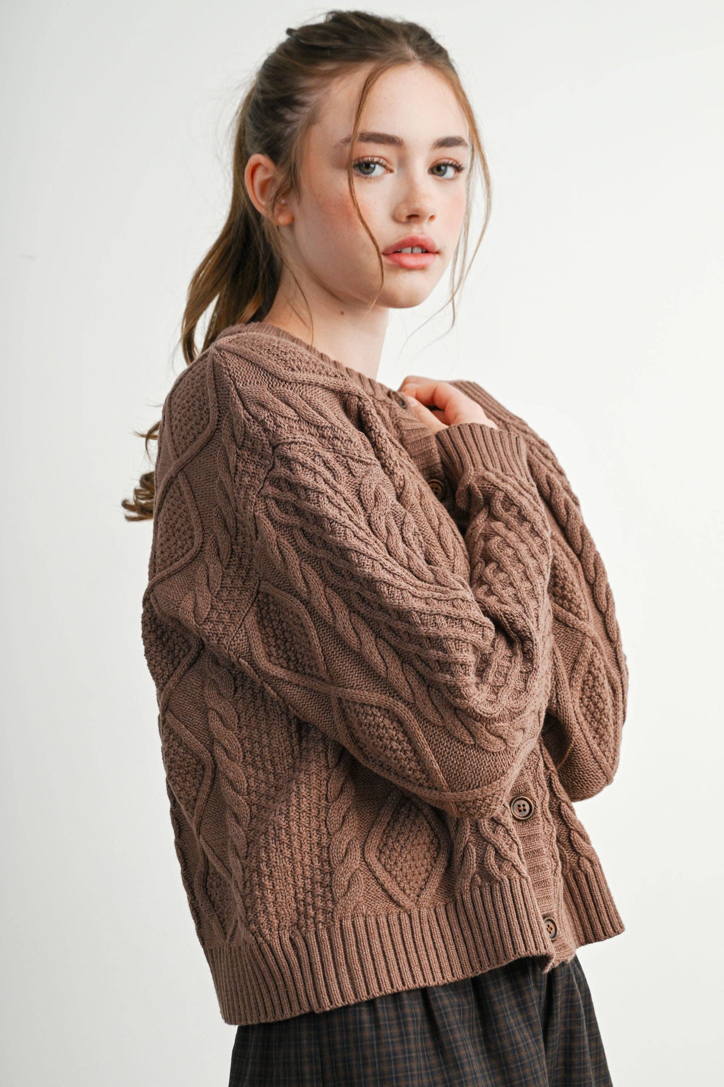 Jules Cable Knit Cardigan