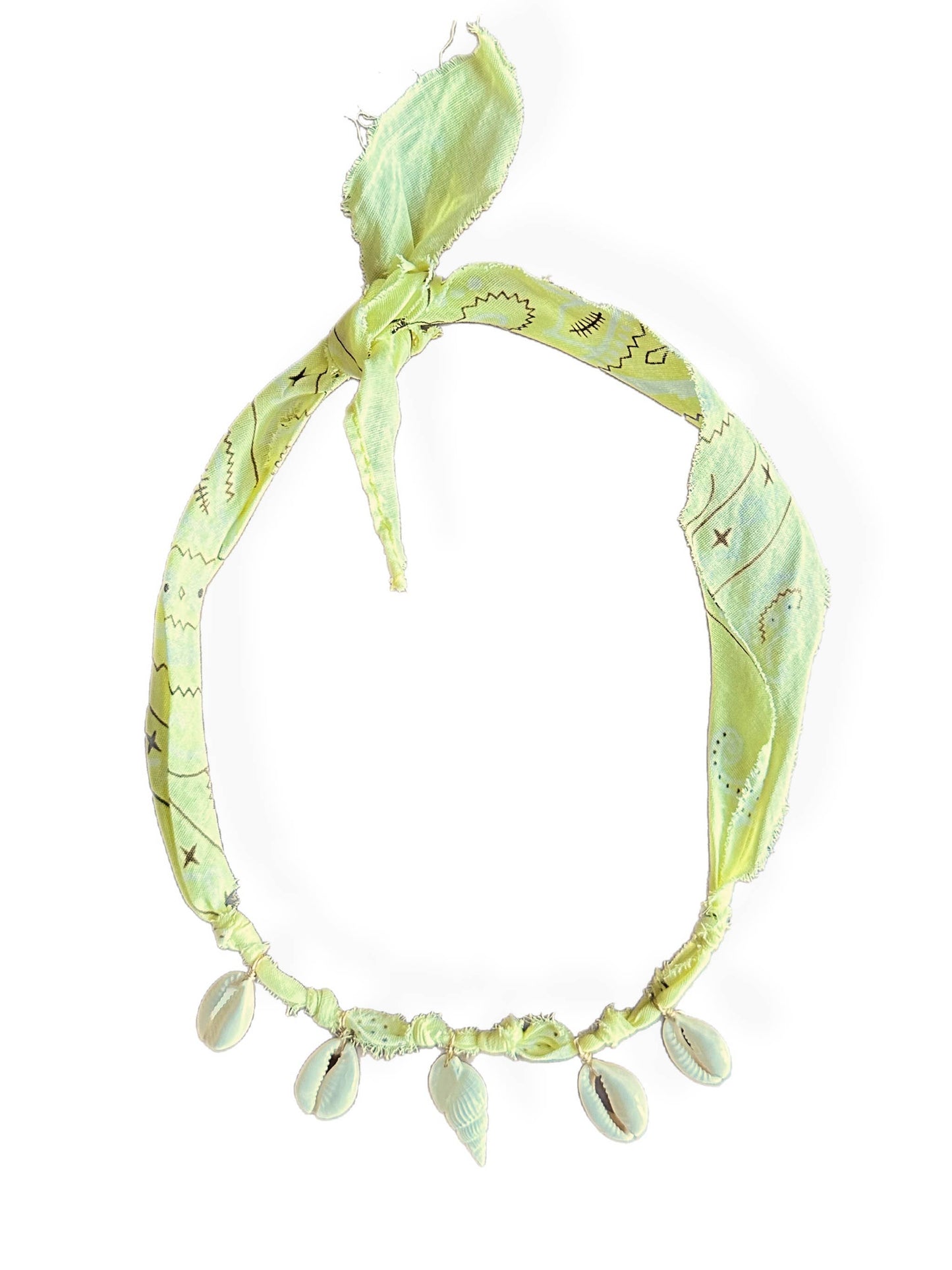 Bandana Shell Necklace: Turquoise