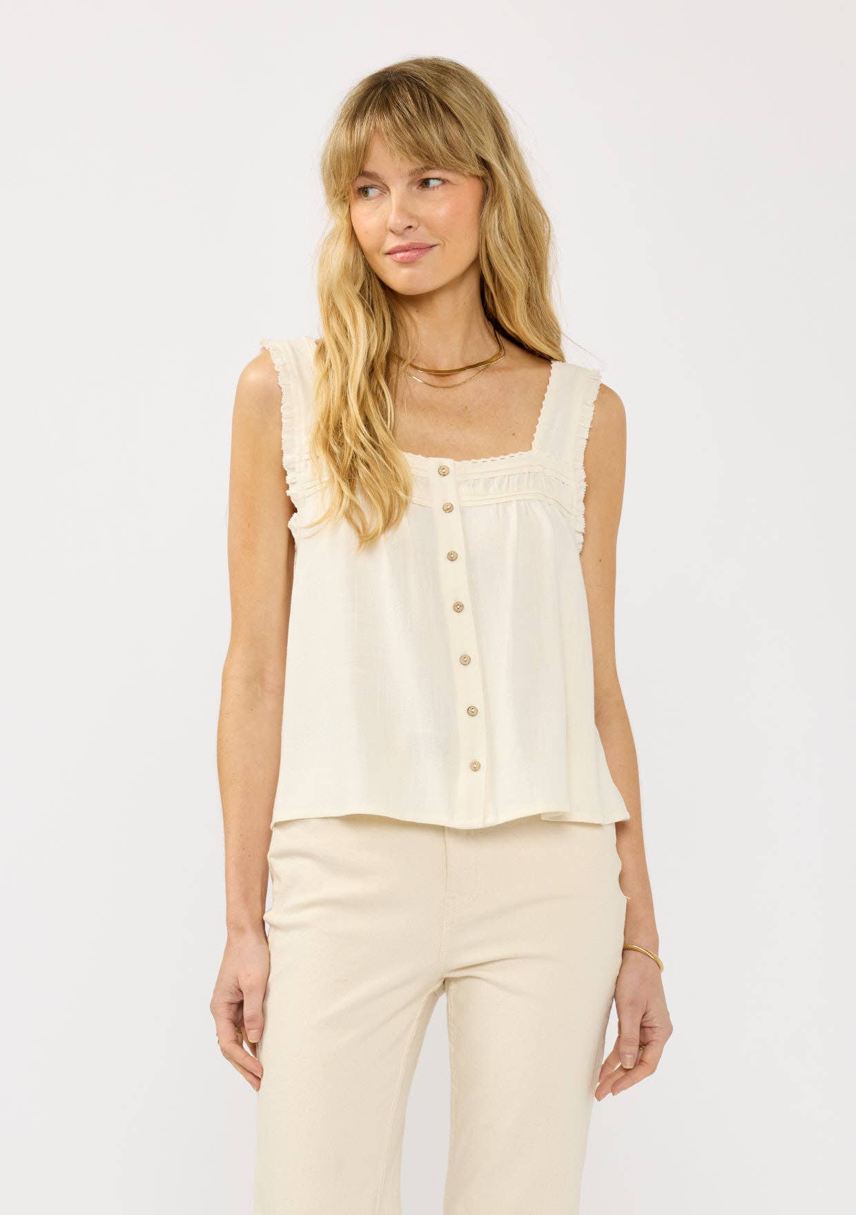 Francis Lace Trim Tank
