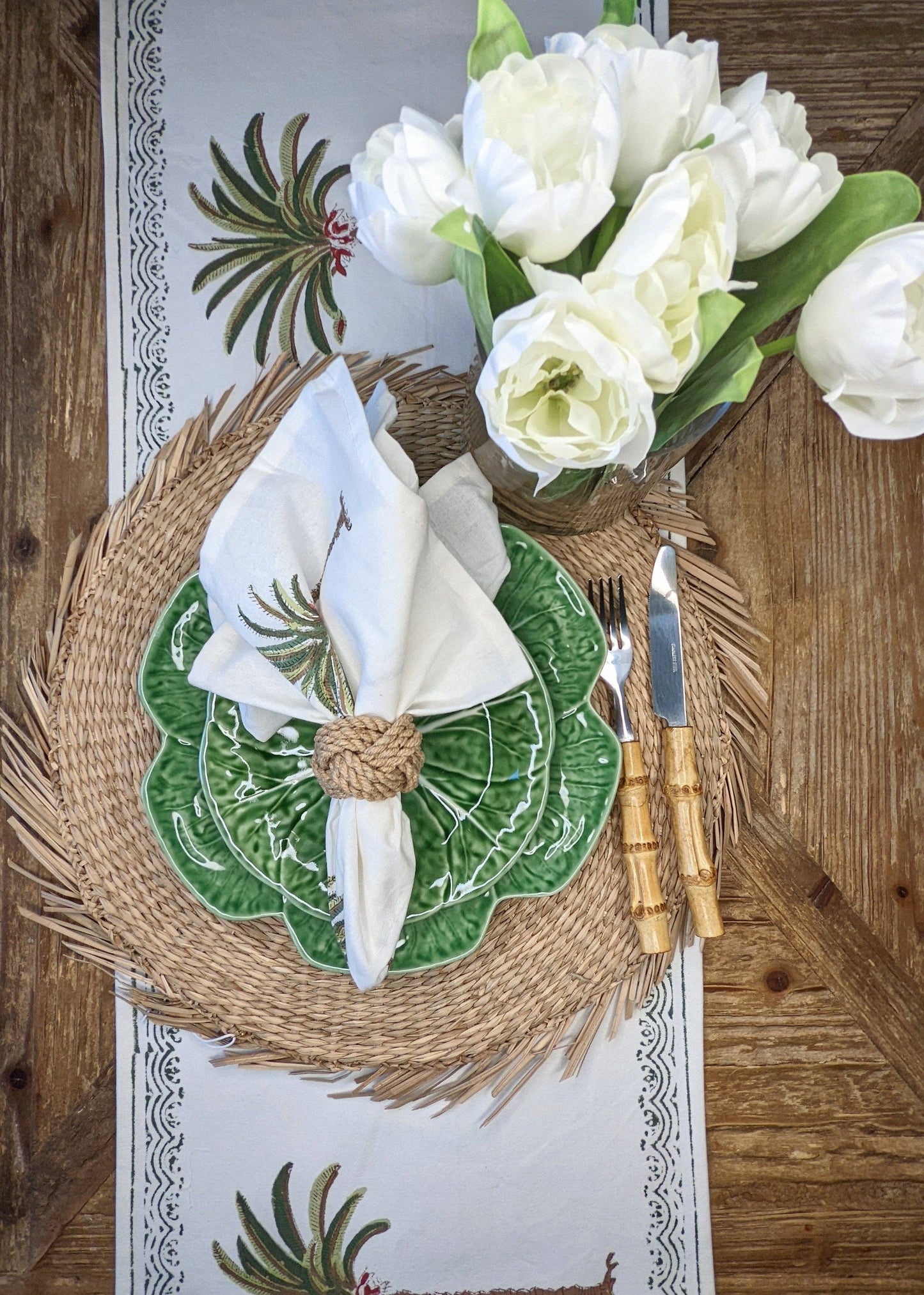Palm Tree Table Runner