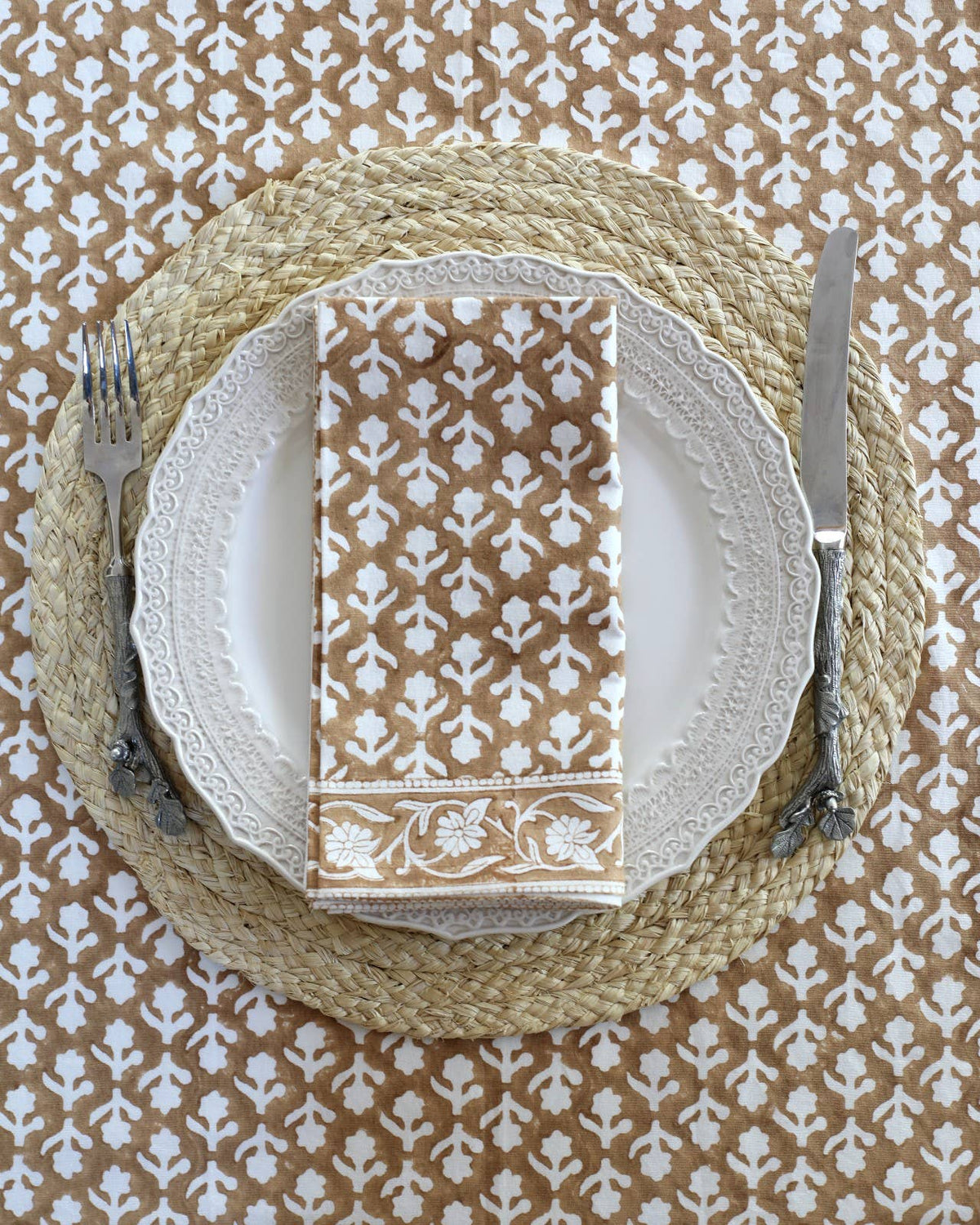 Napkin Charlotte Caramel, Set of 2