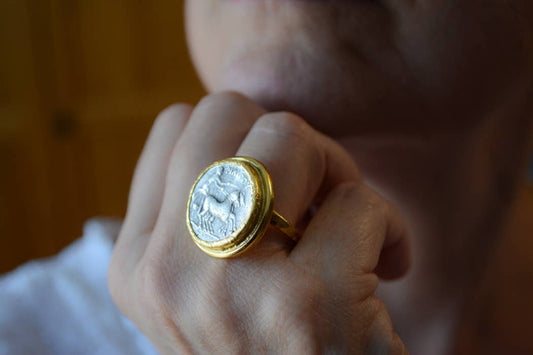 Roman coin ring