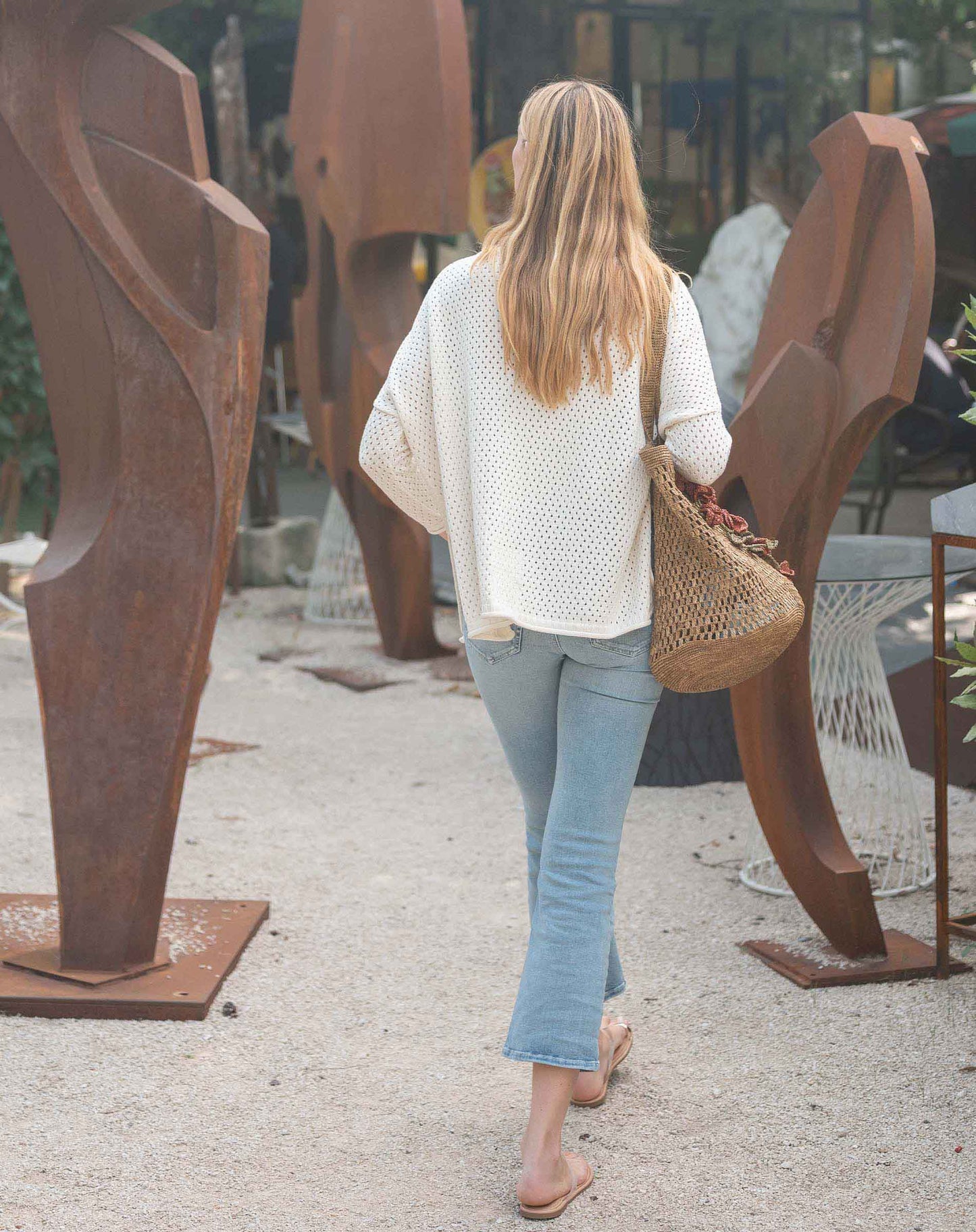 Catalina Cotton Pointelle Sweater