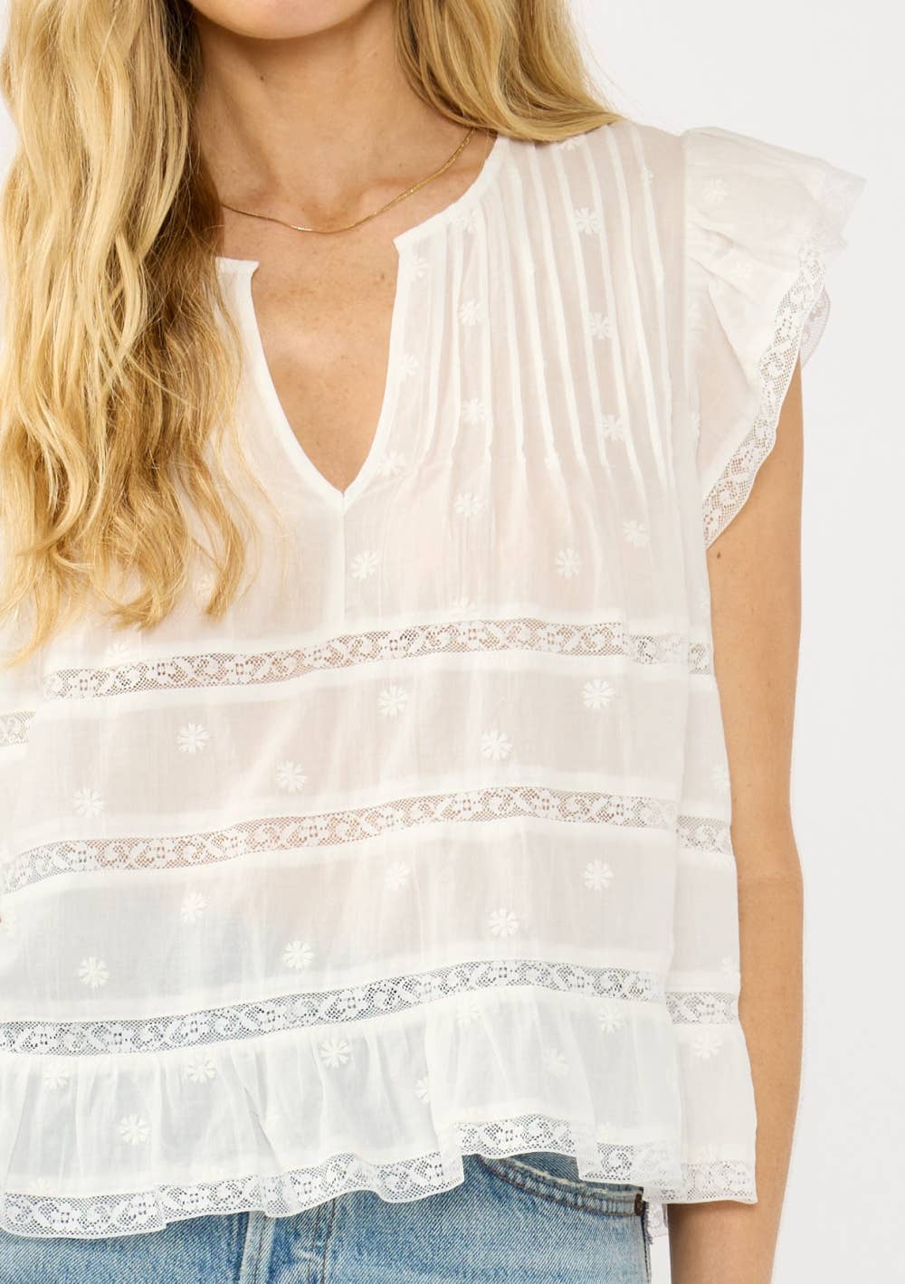 Josie Ruffle Sleeve Top
