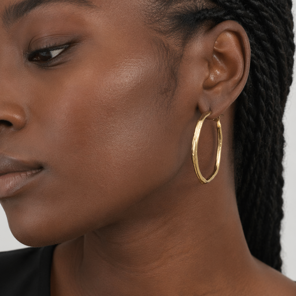 Organic Hoop Earrings